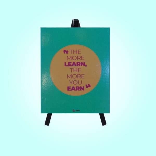 Motivational Frames With Quotes Learn & Earn Yiflo Tripod Frames