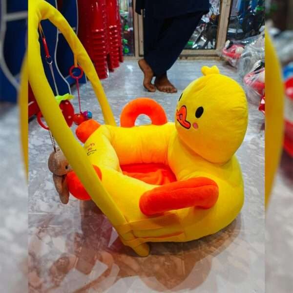 Baby Sofa Support Seat Chair Learn to Sit Padded with Rods and Toys - Image 2